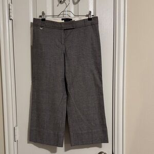 BCBGMaxAzria Black and White Patterned capri pants